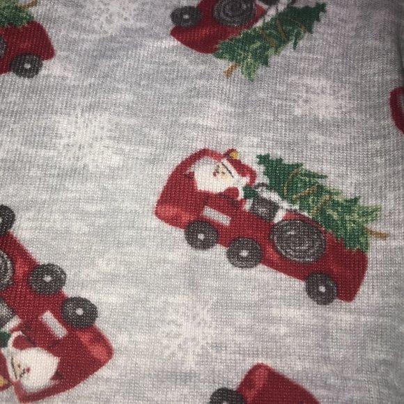 NWT 18m Max & Olivia Firetruck santa pajamas socks set boys girls christmas pjs - Picture 3 of 6